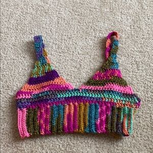 Handmade multi color tube top